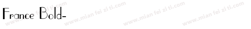 France Bold字体转换
